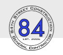84th Street Construction website preview